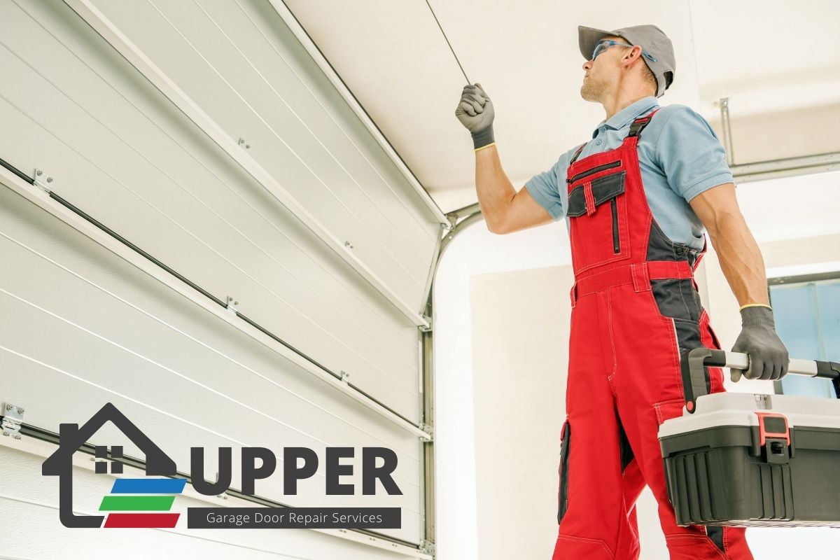 Upper Garage Door Repair Services - Technician